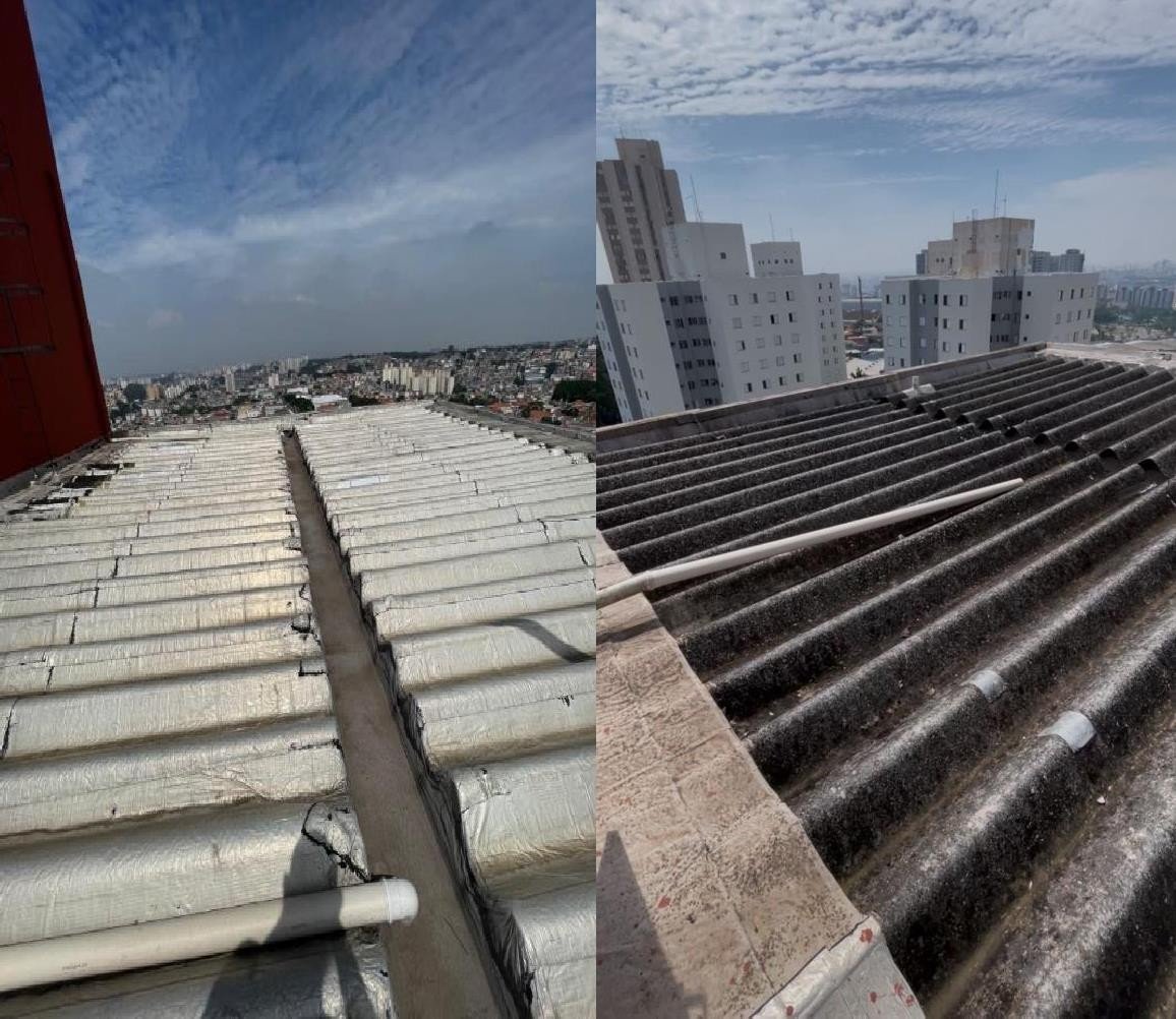 Telhado reformado pela Maia Reformas